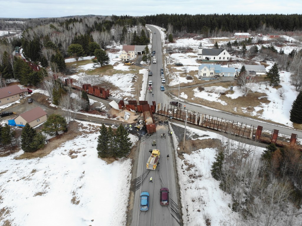 Driver injured when tractor-trailer slams into freight train in Aroostook County [Video]