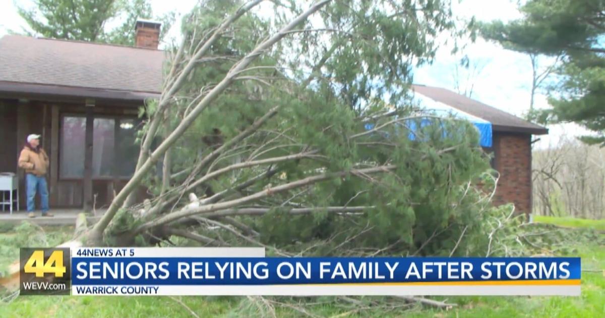 Seniors rely on family for help after storm damage | Video
