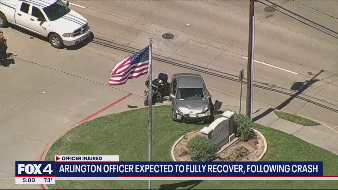 Arlington police officer injured in Pantego crash [Video]