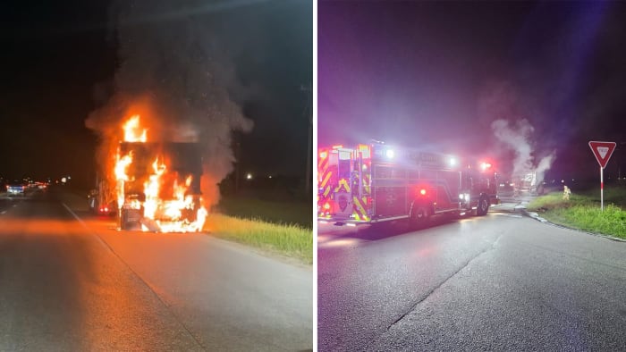 18-wheeler catches on fire on northbound Loop 1604 in Converse; lanes reopen [Video]