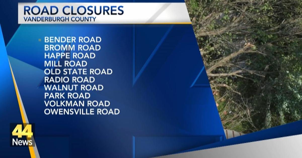 Several roads remain closed in Vanderburgh County after storms | Video