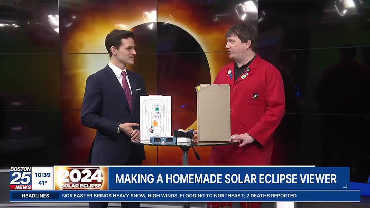 How to make a simple viewer for use during Mondays solar eclipse  Boston 25 News [Video]