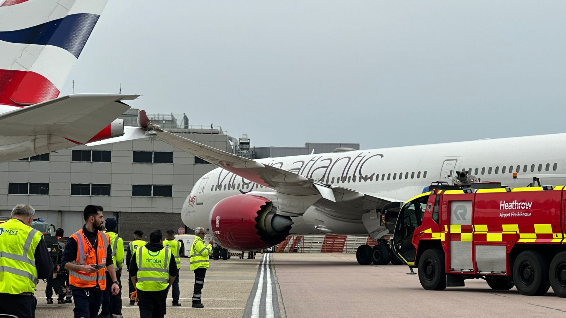 Two passenger planes crash on Heathrow tarmac sparking massive emergency response [Video]