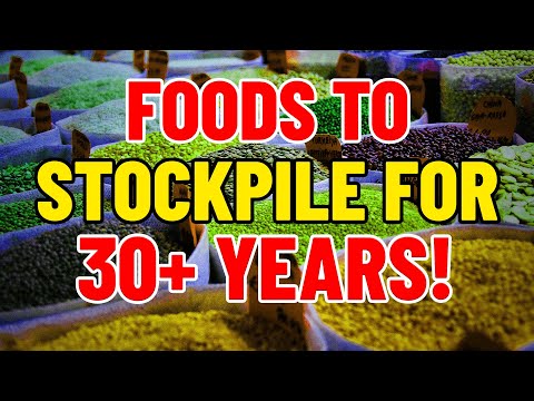 18 EASY To Stockpile Foods You Won’t Believe LAST A Lifetime! [Video]