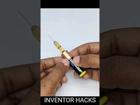 Amazing invention( Safety equipment must when drilling batteries [Video]