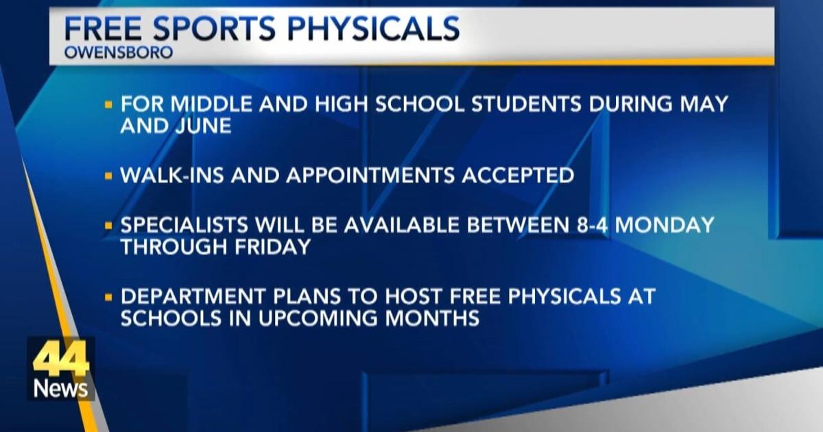 Owensboro Health to offer free sports physicals this May and June | Video