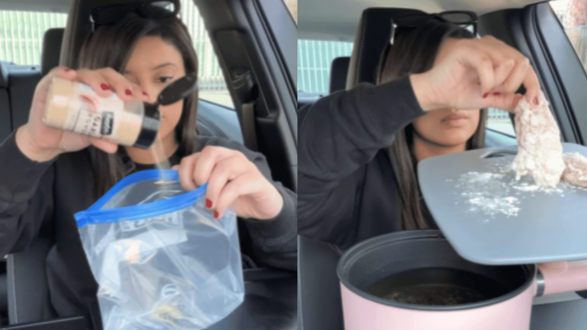 Woman Cooks Fried Chicken Inside Her Car; Concerned Netizens Question Her Safety And Hygiene [Video]