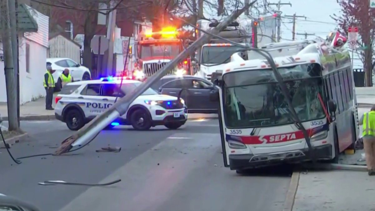 SEPTA bus crashes in Upper Darby Township  NBC10 Philadelphia [Video]