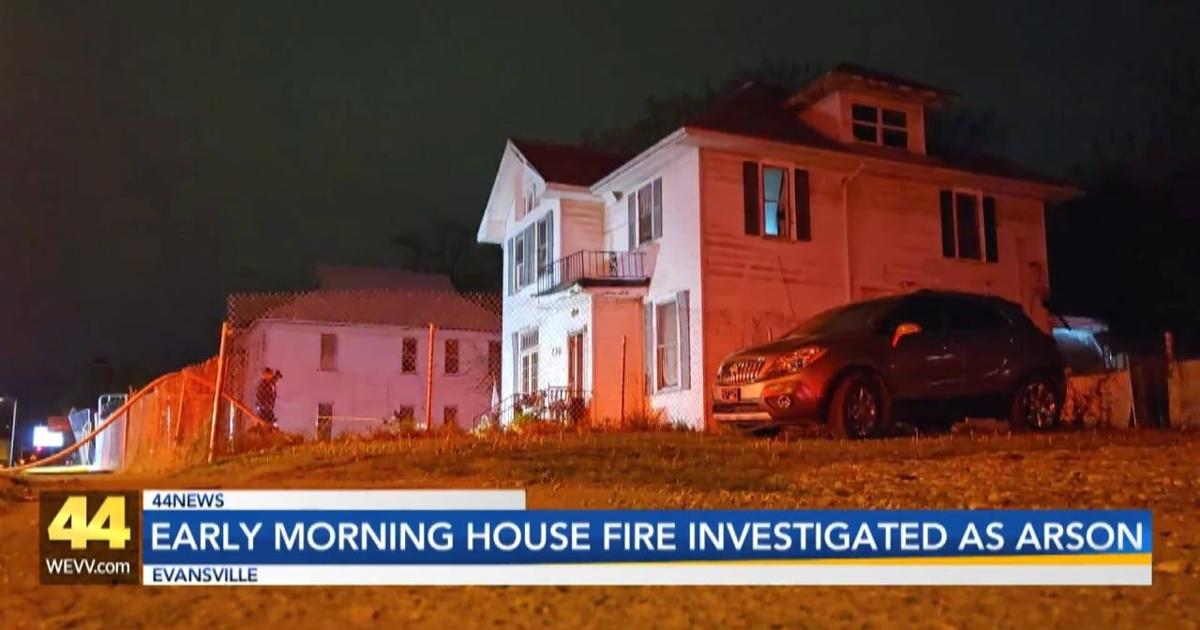 Early Tuesday morning house fire being investigated as arson | Video