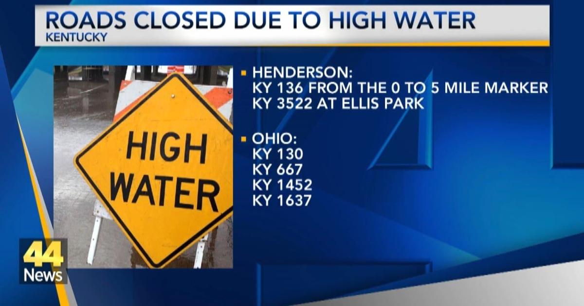 Some roads closed in western Kentucky due to high water | Video