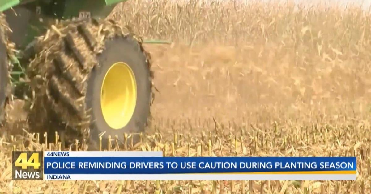 Indiana drivers urged to use caution as planting season gets underway | Video