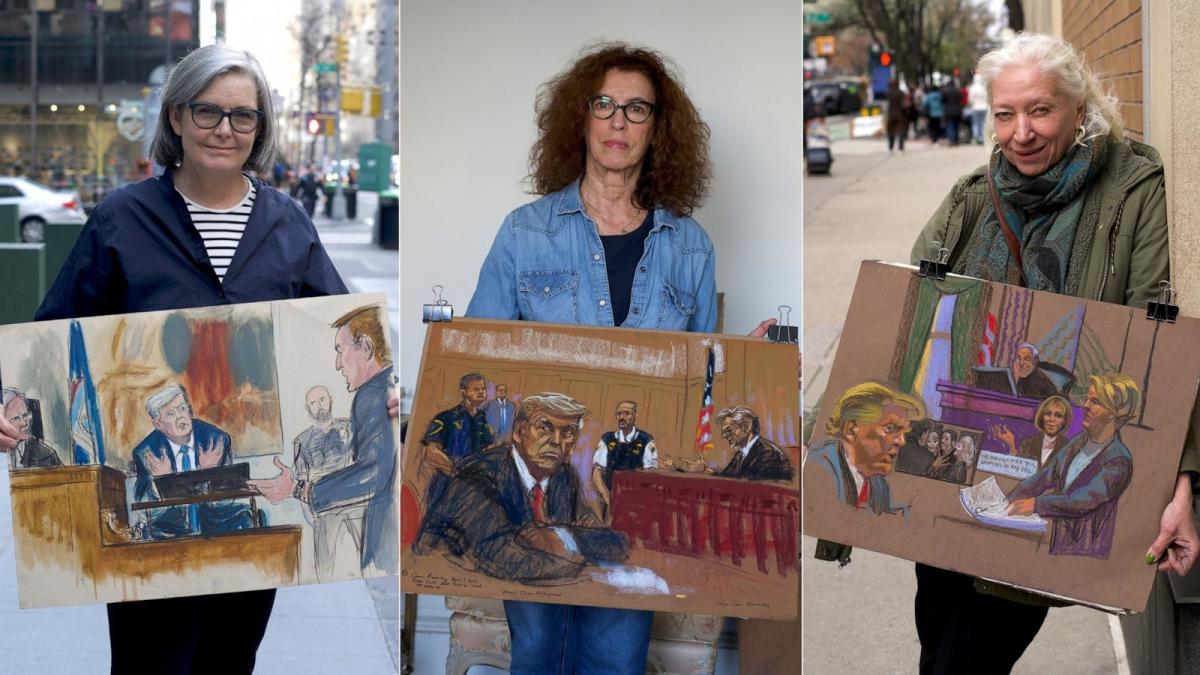Sketch artists prepare for historic Trump criminal trial [Video]