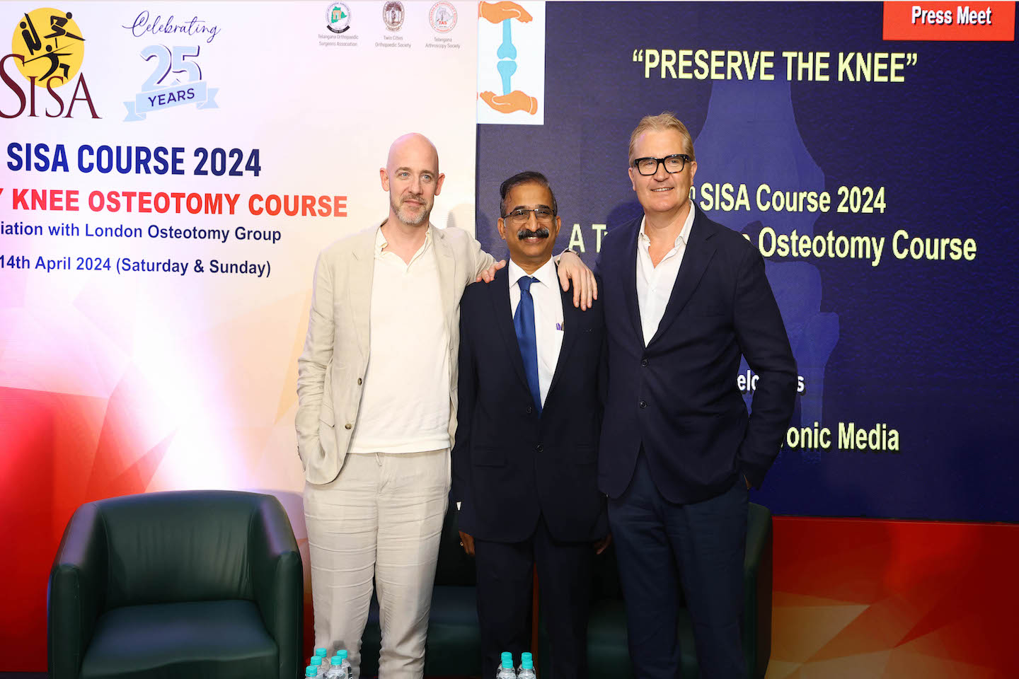 A novel surgical procedure,High Tibial Osteotomy(HTO), showcased at the Conference [Video]
