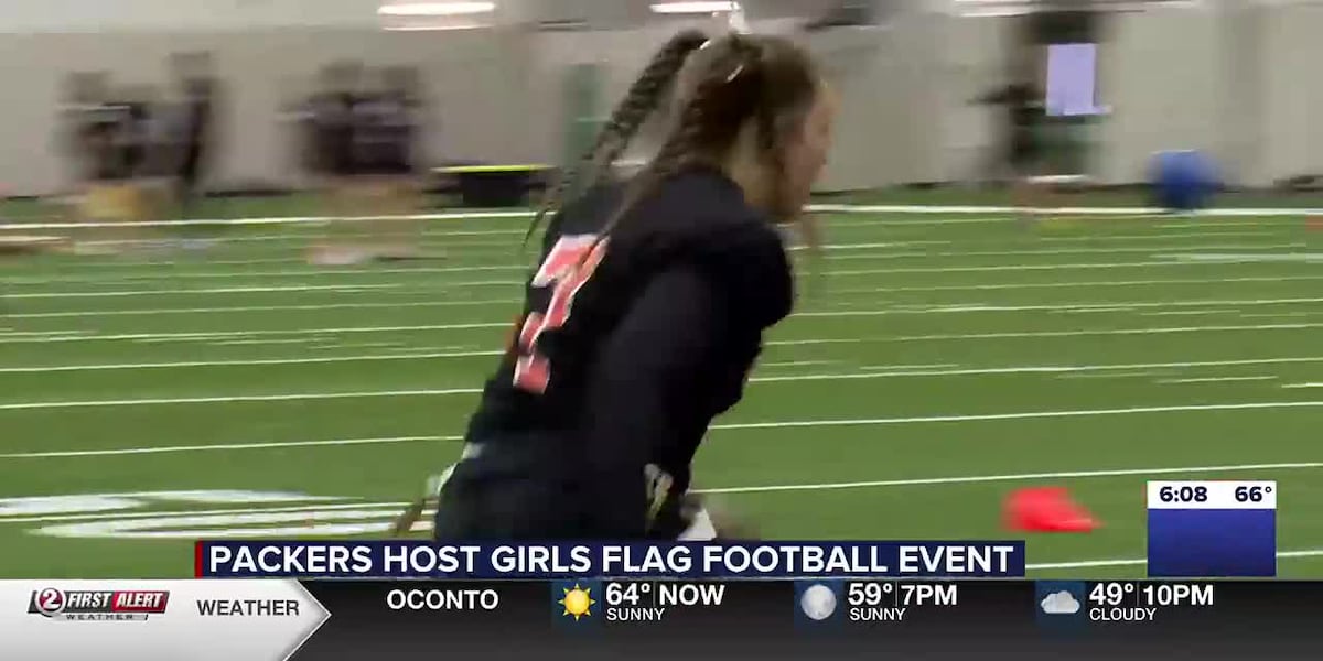 Lambeau Field hosts 9 girls flag football teams for skill clinics and exhibitions [Video]