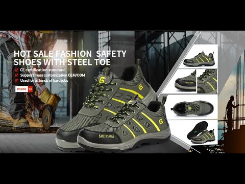 2024 Safety Shoes Breathable Light Feet Steel Toe Cap Work Shoes  -🥾 Most Popular [Video]