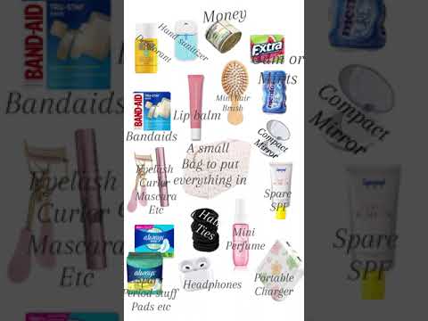 Ideas for things to pack in your emergency kit💕 #music #emergencykit#school [Video]