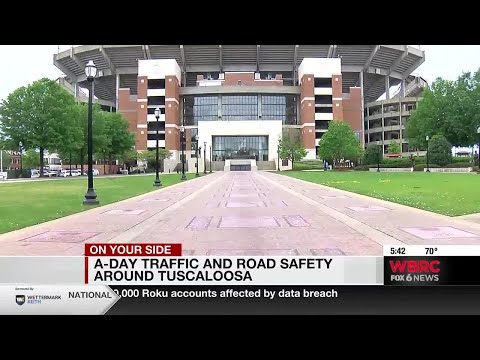 A-Day traffic and road safety around Tuscaloosa [Video]