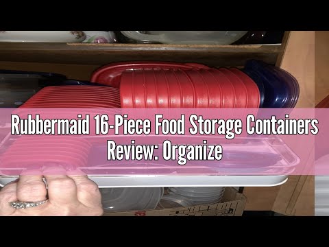 Rubbermaid 16-Piece Food Storage Containers Review: Organize Your Kitchen With Ease [Video]