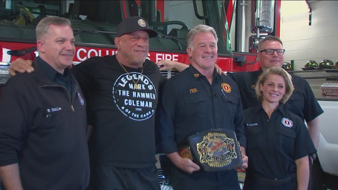 A month after saving his parents and nearly losing his life, former UFC fighter promotes fire safety [Video]