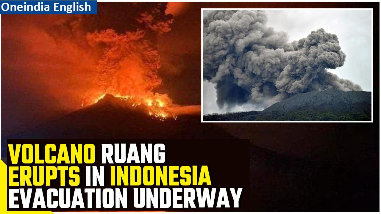 Ruang Volcano Eruptions Lead to Evacuation of [Video]