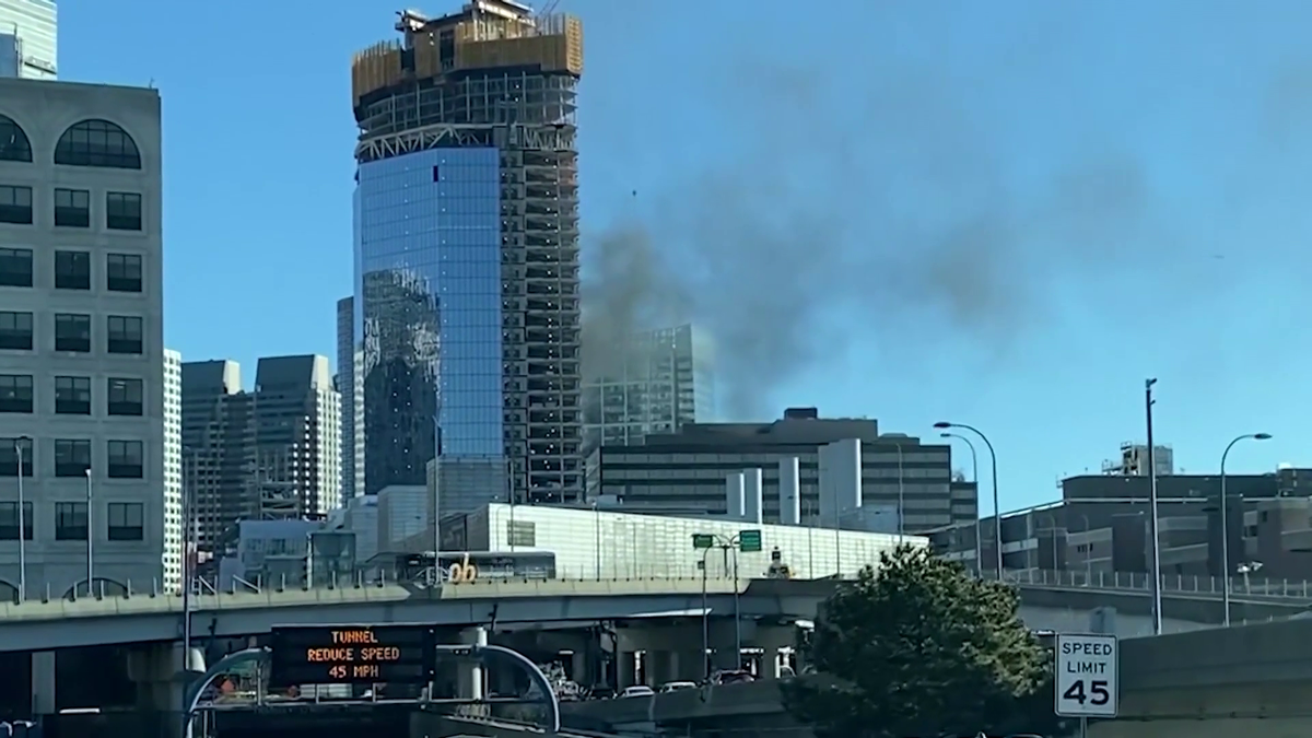 Construction resumes at South Station Tower after fire [Video]