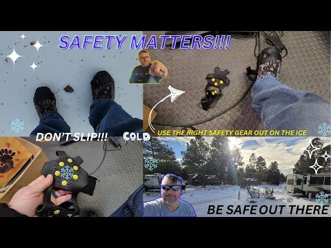 Ice Cleats: The Secret Weapon for Winter Safety.  Help prevent falls and injuries with ice cleats! [Video]