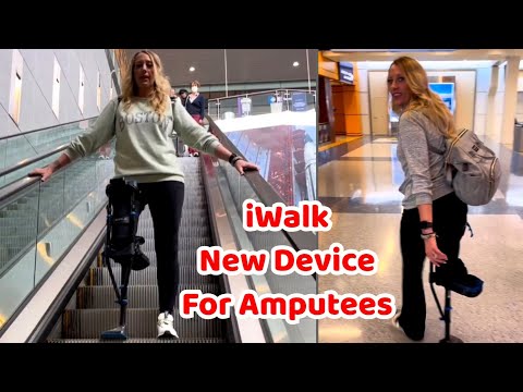 Amputee woman | adaptive crutches user life vs iWalk device [Video]