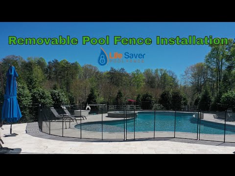 Removable Pool Fence – Life Saver Pool Fence Installation [Video]