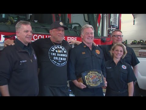 A month after saving his parents and nearly losing his life, former UFC fighter promotes fire safety [Video]