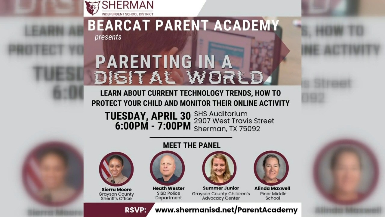 “Parenting in a Digital World” panel to be held at Sherman High School – KTEN [Video]
