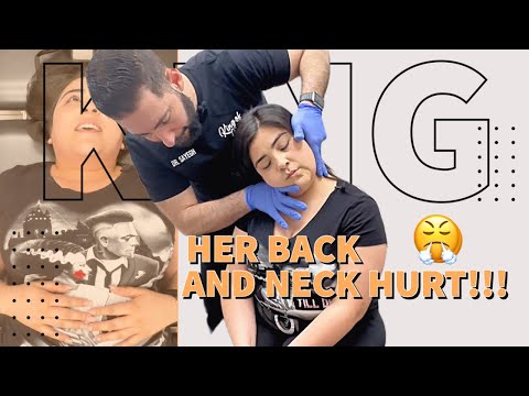 She sits all day and her back and neck are in PAIN! 😤 *HUGEEE chiropractor cracks* [Video]