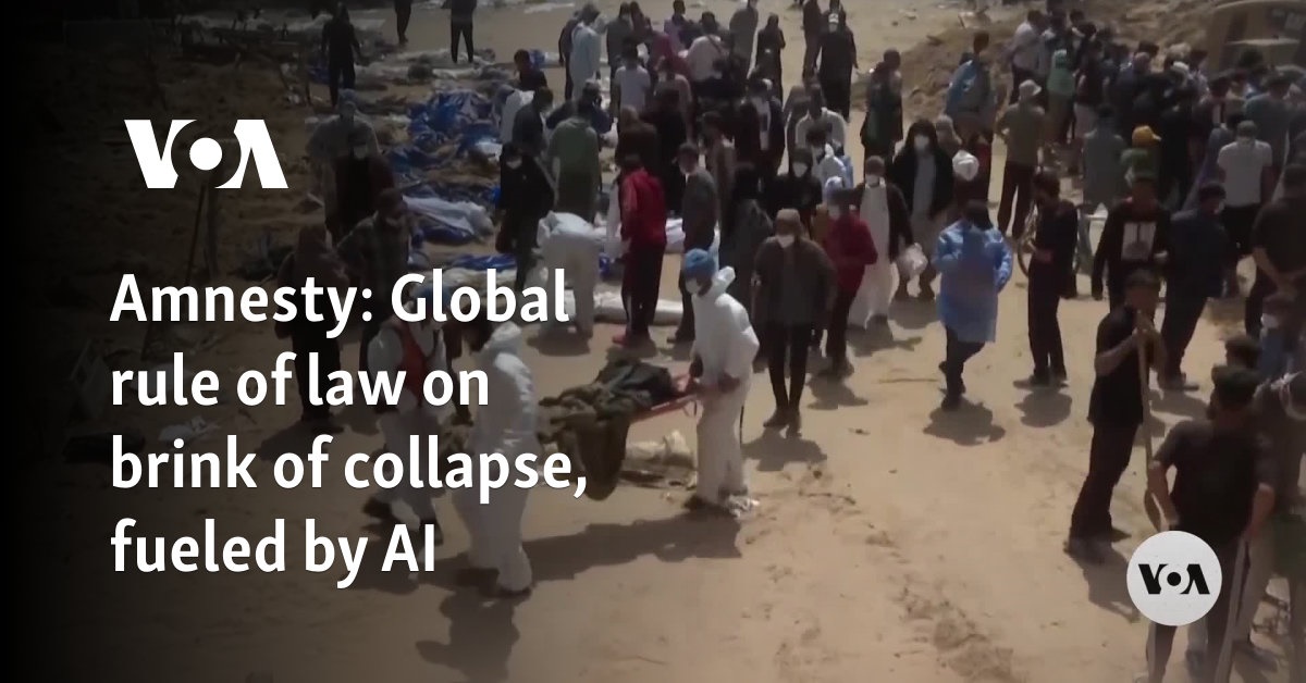 Amnesty: Global rule of law on brink of collapse, fueled by AI [Video]
