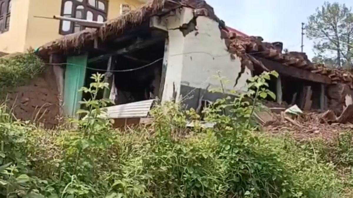 J-K Landslide: Atleast 50 Houses Damaged, Road Connectivity Snapped After Land Caves In Ramban [Video]