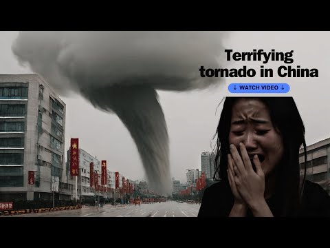 A terrifying tornado has covered Guangxi Province China and is destroying everything in its path! [Video]