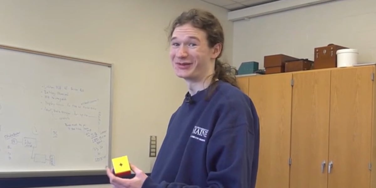 Student holds multiple number 1 spots in his state for Rubiks Cube solving [Video]