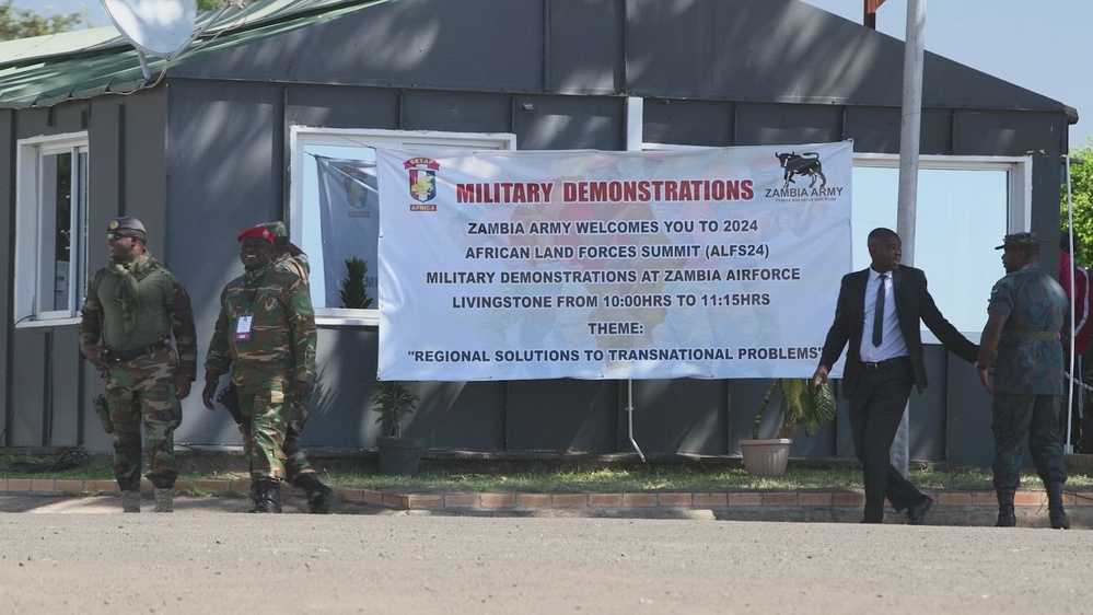 DVIDS – Video – B-Roll: Zambia Army hosts military demonstration during African Land Forces Summit 2024