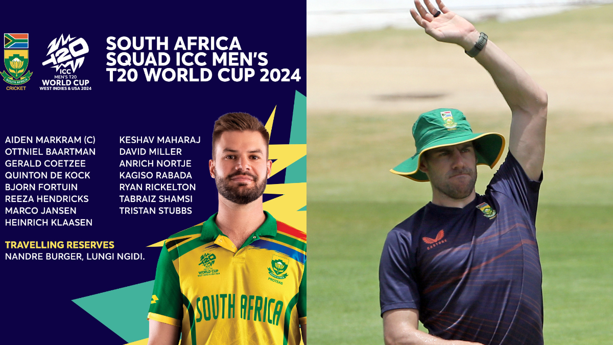 T20 World Cup 2024 Squad For South Africa: Aiden Markram Named Captain; Coetzee, Rabada And Nortje To Lead Pace Attack [Video]