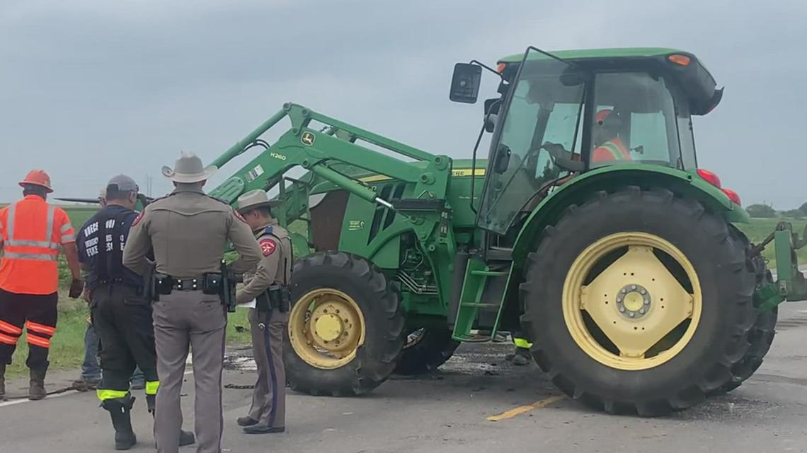 Driver hits tractor on FM 665 and FM 666 Thursday [Video]