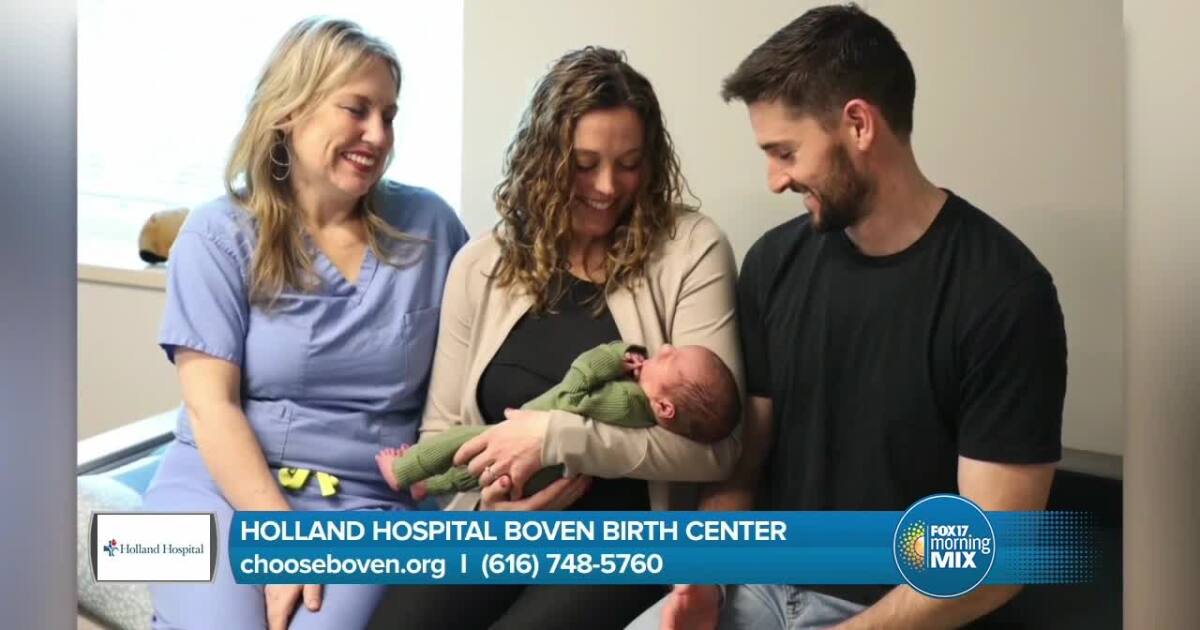 Nurse midwives help with delivery at Holland Hospital Boven Birth Center [Video]