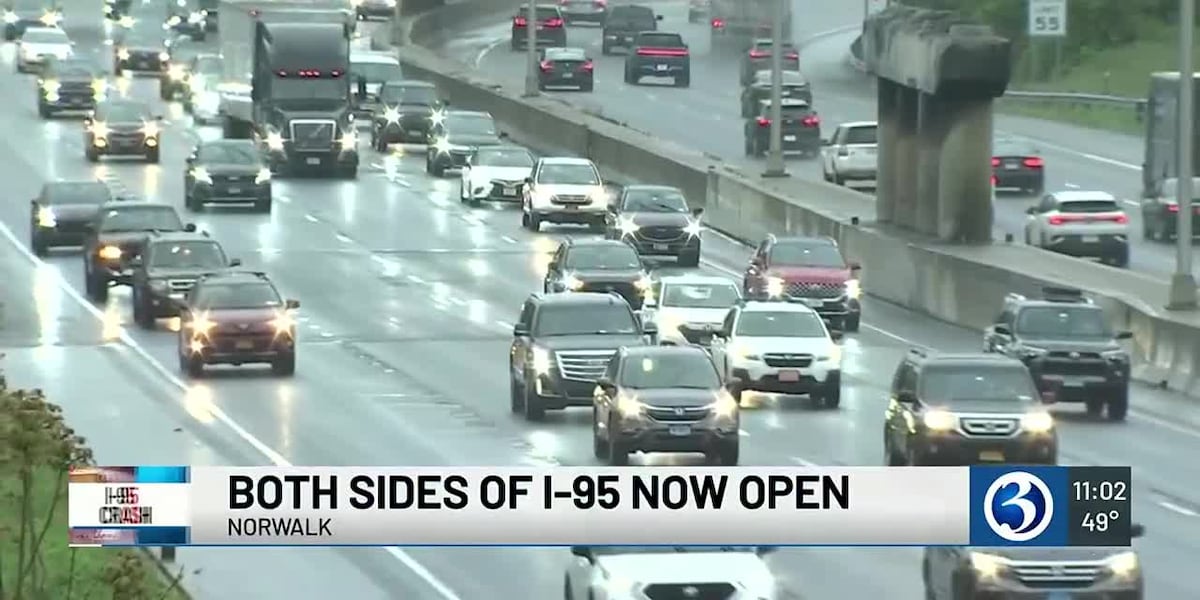 Both sides of I-95 open following fiery crash last Thursday [Video]