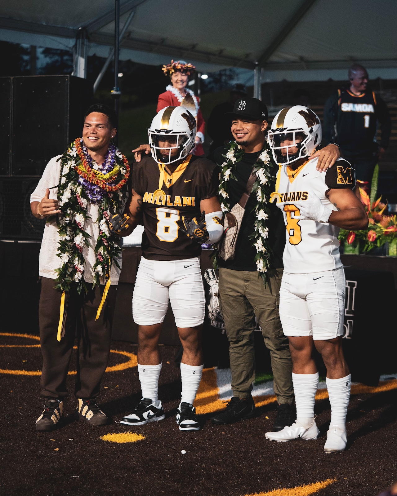 Oregon quarterback Dillon Gabriel unveils new uniforms for his high school football team [Video]