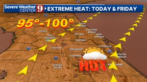 Record-breaking highs near 100 degrees expected Thursday in Central Florida [Video]