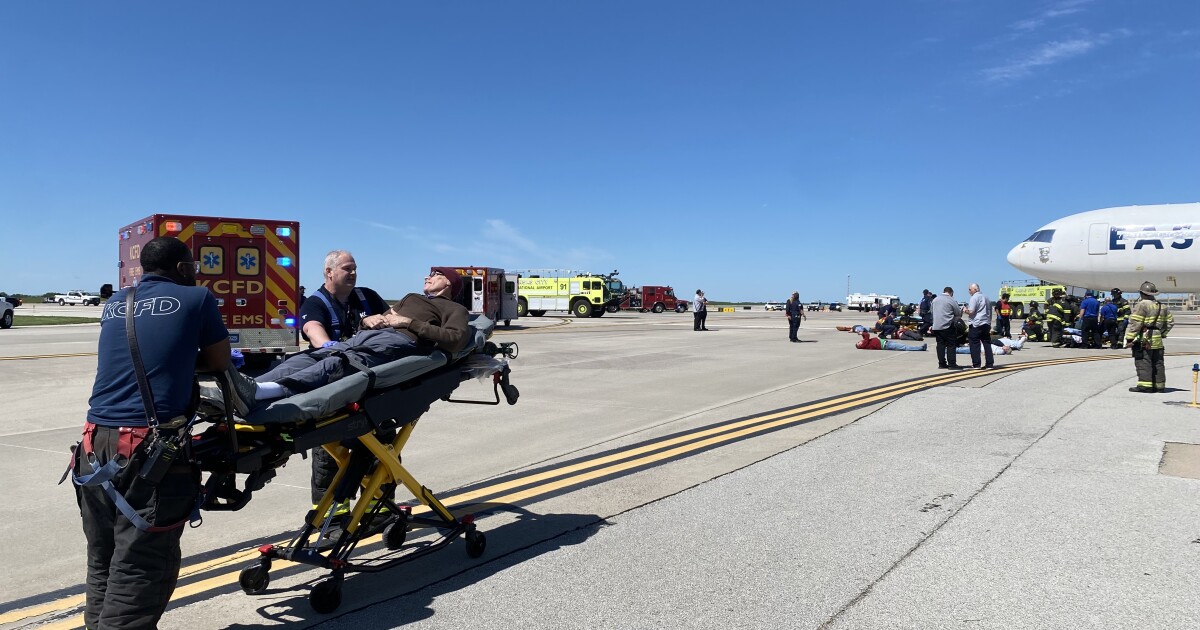 Kansas City International Airport conducts aircraft emergency drill [Video]