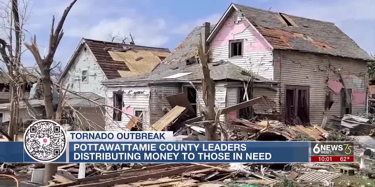 Pottawattamie County leaders distributing money to those in need after tornado outbreak [Video]