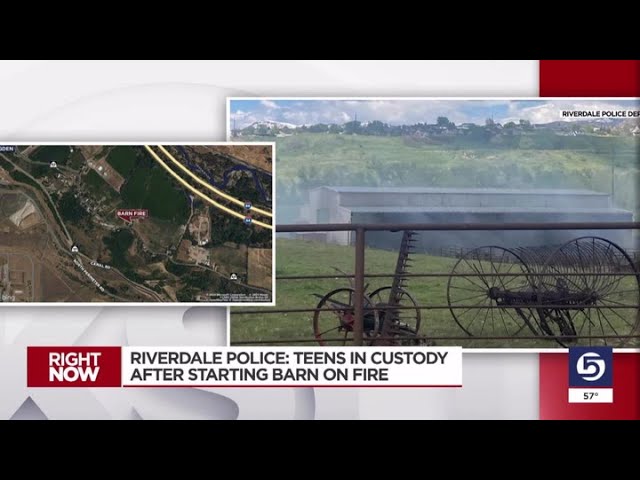 Video: Two runaway juveniles suspected of causing a barn fire in Riverdale, police say [Video]