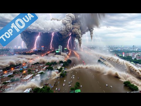 TOP 30 minutes of natural disasters! Large-scale events in the world was caught on camera! [Video]