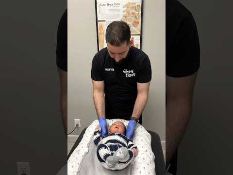 *NEWBORN BABY’S NECK IS STUCK* Part 4:  Lucas’ first ever chiropractic adjustment 🙌 [Video]