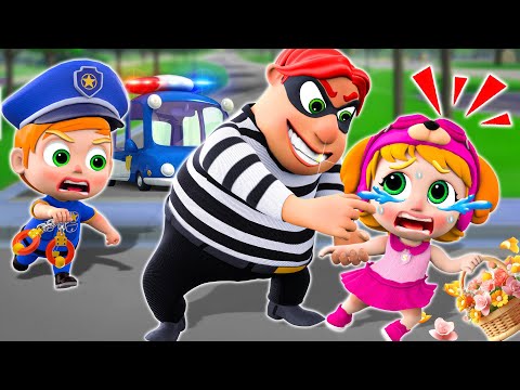 Baby Police Catch Thief👮 Rescue Little Baby + Stranger Danger Song More Nursery Rhymes & Kids Songs [Video]