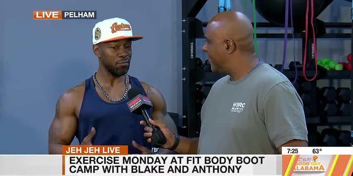 Jeh Jeh Live: Exercise Monday at Fit Body Boot Camp with Blake and Anthony [Video]