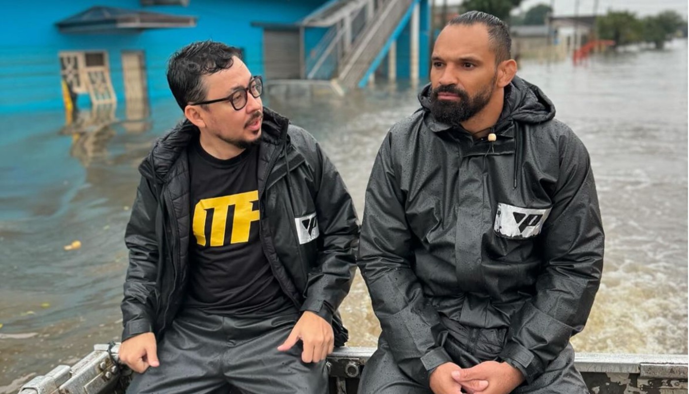 VIDEO | UFC star Michel Pereira helps rescue efforts after horrific floods in Brazil [Video]